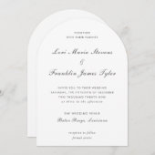 Lori formele elegante bruiloft kaart (Voorkant / Achterkant)