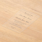 Lori Formele Elegante Trouwen Save the Date Acryl Uitnodigingen (Laagn)