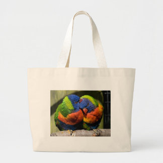 Lorikeets in Love Grote Tote Bag