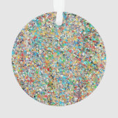 L'ornement acrylique de Confetti (dos)