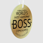 L'ornement de cadeau du patron le plus (devant)