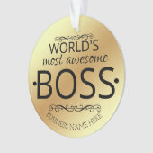 L'ornement de cadeau du patron le plus (devant)