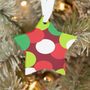 L'ornement de Noël de l'Étoile avec des points o