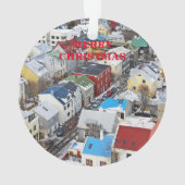 L'ornement de Noël panoramique en Islande (dos)