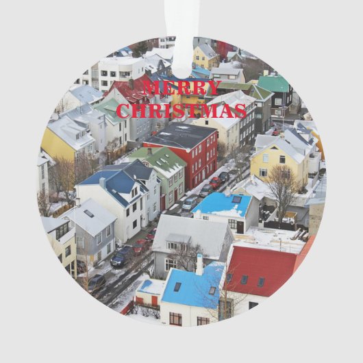 L'ornement de Noël panoramique en Islande (dos)