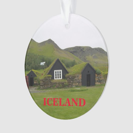 L'ornement de Noël panoramique en Islande (devant)