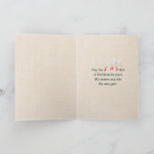 L'ornement de paix sur la carte de vacances arboré (Intérieur)