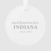 L'ornement personnalisé de Indiana (dos)