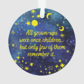 L'ornement STARS le petit prince QUOTE (dos)
