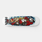 Lorona Skuls Rose Girl Clouds Death Skateboard (Horz)