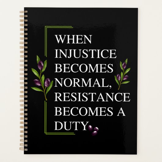 LORSQUE L'INJUSTICE DEVIENT NORMALE, LA RÉSISTANCE (Devant)