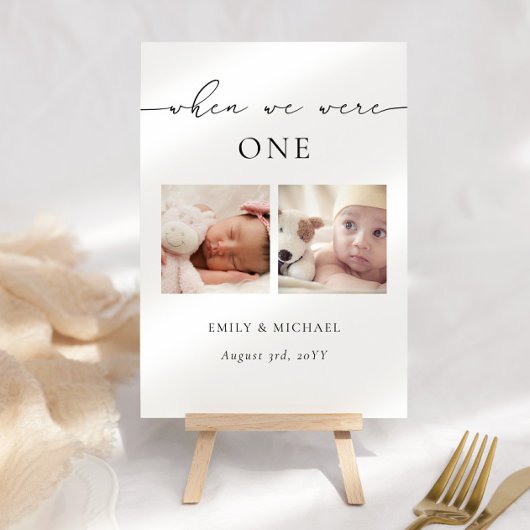 Lorsque Nous Étions Mariage Âge Numéro de la table