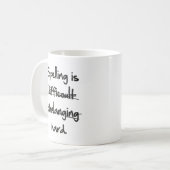 L'Orthographe Est Du Café Dur Mug (Devant gauche)