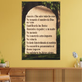Los 10 mandamientos canvas afdruk (Insitu (Woonkamer))