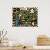 Los Angeles - 1871 (Gore) BigMapBlog Poster (Keuken)