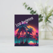 Los Angeles 80's Vibe Briefkaart (Staand voorkant)