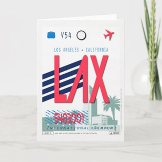 Los Angeles Airport Bagageposter Kaart