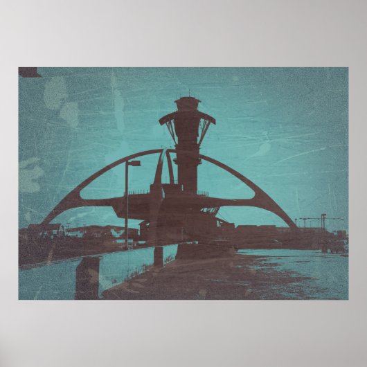 Los Angeles Airport LAX Poster (Voorkant)