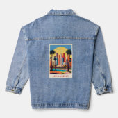Los Angeles art deco illustratie, Denim Jacket (Achterkant)