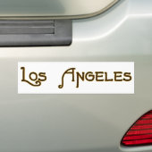 Los Angeles Art Deco Logo Bumpersticker (Op auto)