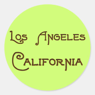 Los Angeles Art Deco Logo Ronde Sticker
