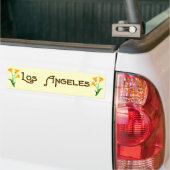Los Angeles Art Deco Poppy Bumpersticker (Op Truck)