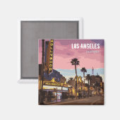 Los Angeles At Night violet club aimant (Recto/Verso)