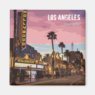 Los Angeles bij de paarse club van Nacht Magneet