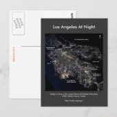 Los Angeles bij nacht Briefkaart (Voorkant / Achterkant)