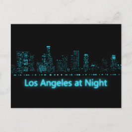 Los Angeles bij Night Briefkaart