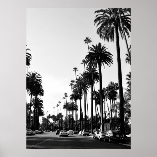 Los Angeles Black & White Photography Poster Print (Voorkant)