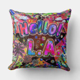 Los Angeles Bonjour ! Coussin