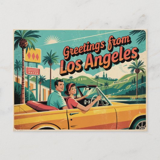 Los angeles briefkaart (Voorkant)