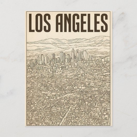 Los Angeles Briefkaart (Voorkant)
