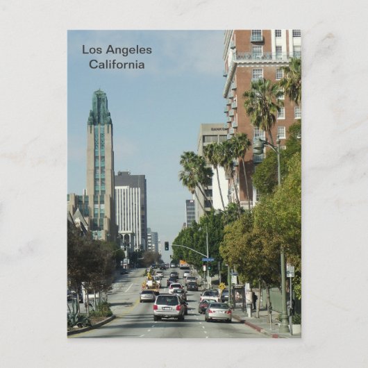 Los Angeles Briefkaart. Briefkaart (Voorkant)