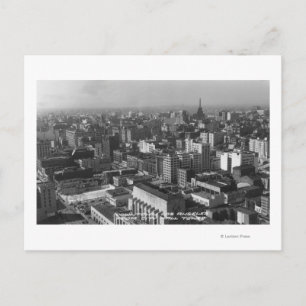 Los Angeles, CA Downtown Uitzicht uit City Hall Briefkaart