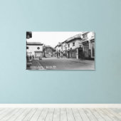 Los Angeles, CA Ginling Way Chinatown op Broadwa Canvas Afdruk (Insitu (Houten vloer))