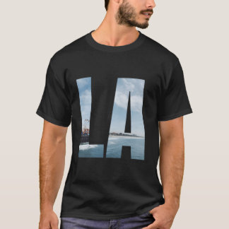 Los Angeles Ca Hoodie La Santa Monica Pier Blauw O T-shirt