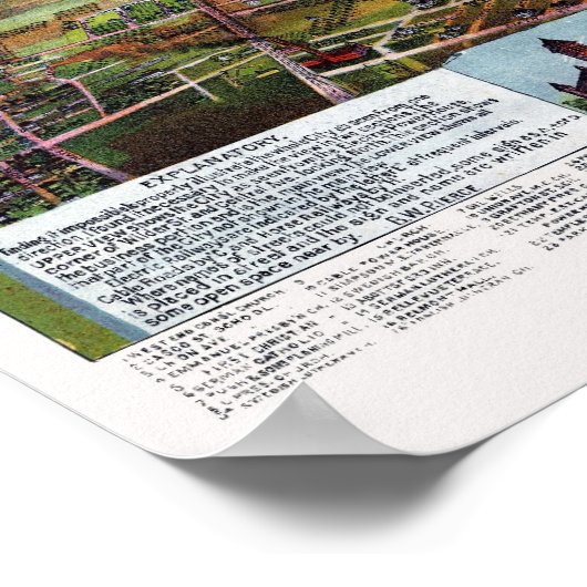 Los Angeles, CA Panoramic Map - 1894 Poster (Hoek)