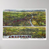 Los Angeles, CA Panoramic Map - 1894 Poster (Voorkant)
