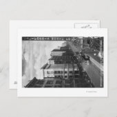 Los Angeles, CA-Uitzicht van Broadway die naar het Briefkaart (Voorkant / Achterkant)