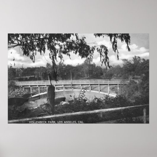 Los Angeles, CA Uitzicht van Hollenbeck Park Poster (Voorkant)