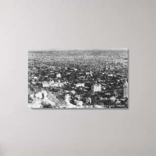 Los Angeles, CA Uitzicht van Hollywood Hills Canvas Afdruk