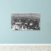 Los Angeles, CA Uitzicht van Hollywood Hills Canvas Afdruk (Insitu (Houten vloer))