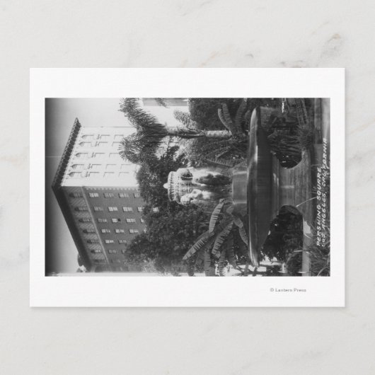 Los Angeles, CA-Uitzicht van Perishing Square Briefkaart (Voorkant)