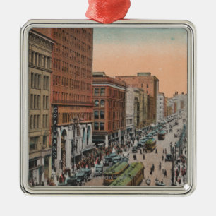 Los Angeles, CABroadway van 4th Street Uitzicht Metalen Ornament