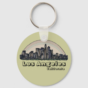 Los Angeles California artistieke skyline sleutelh Sleutelhanger