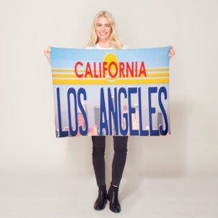 Los Angeles California Blanket Fleece Deken