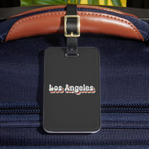 Los Angeles California Chrome City Klassieke Kunst Bagagelabel