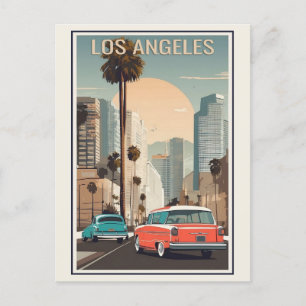  Los Angeles California City Skyline Reizen Briefkaart